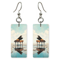 Floating Water Piano Earrings | 8x11F