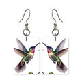 Amethyst Hummingbird Earrings | FWP129C