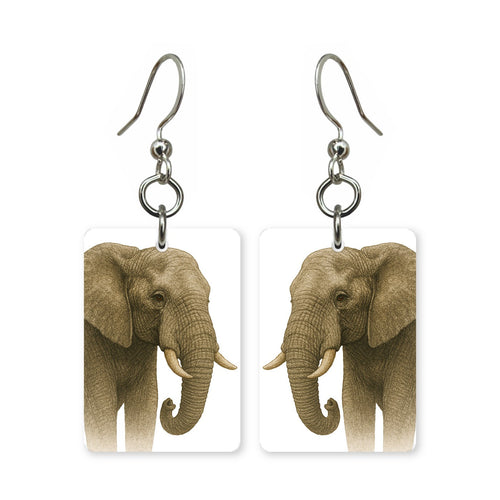 African Elephant Earrings | FWP16A