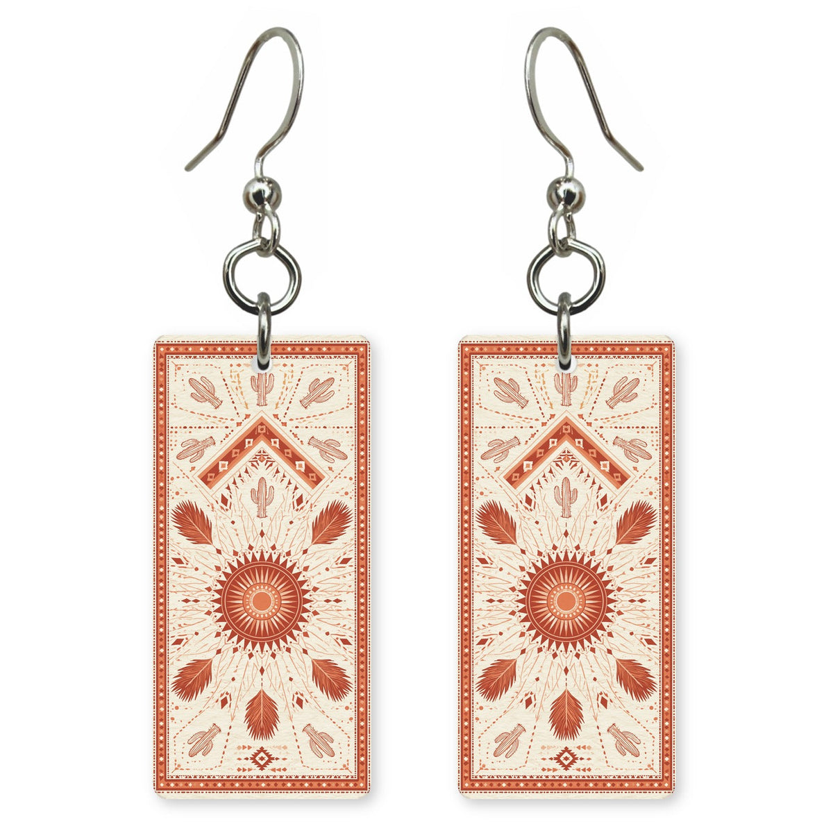 Terracotta Medallion Earrings | FW177