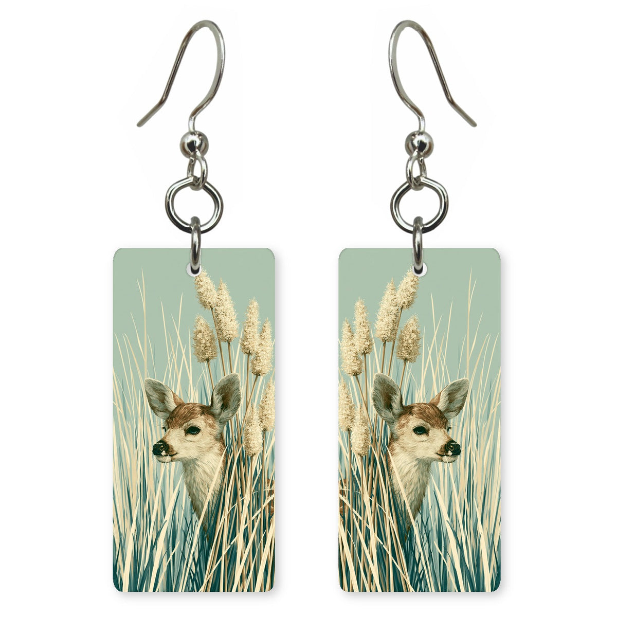 Deer in Reeds Earrings | FW201