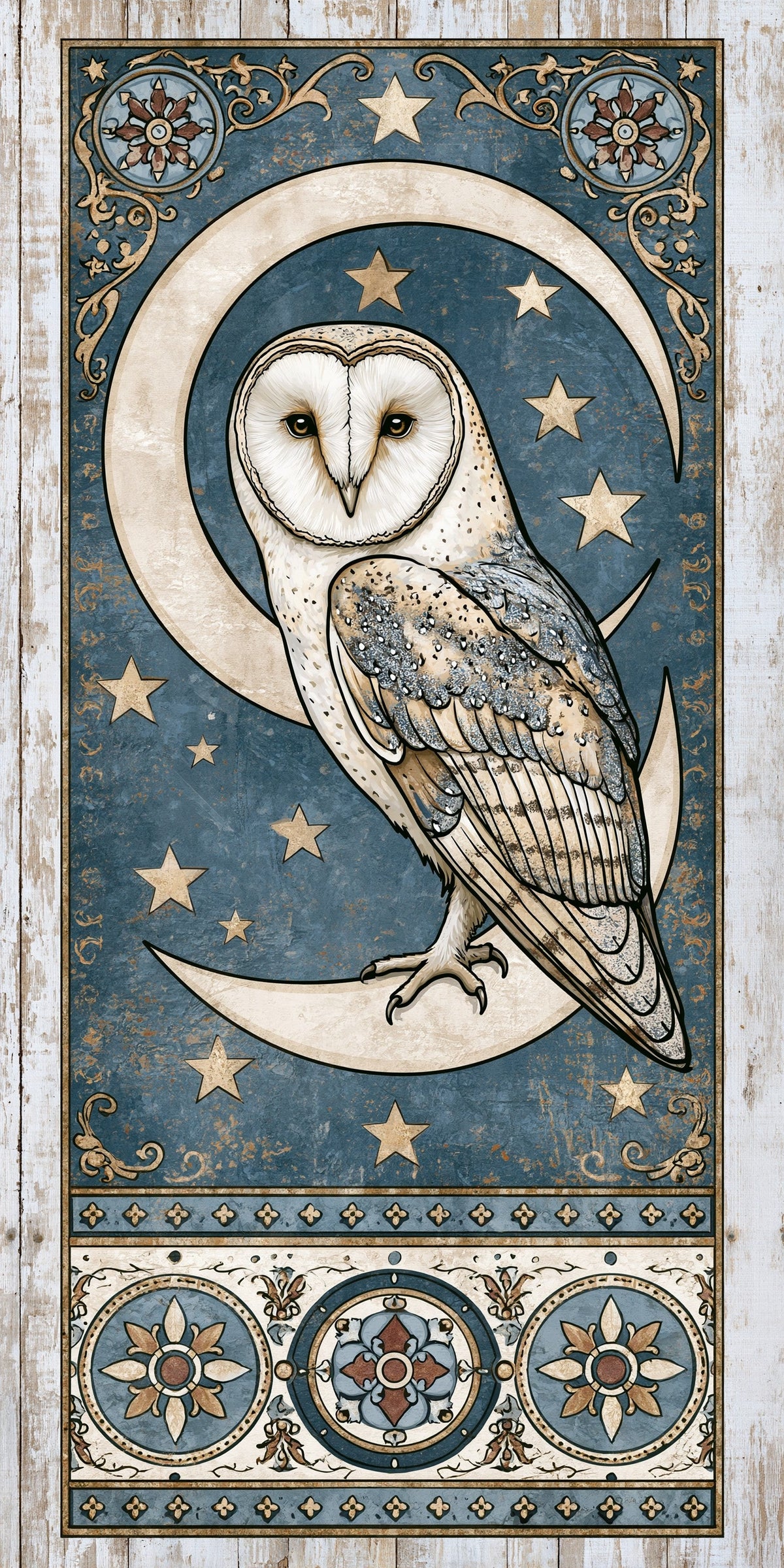 Barn Owl Moon Earrings