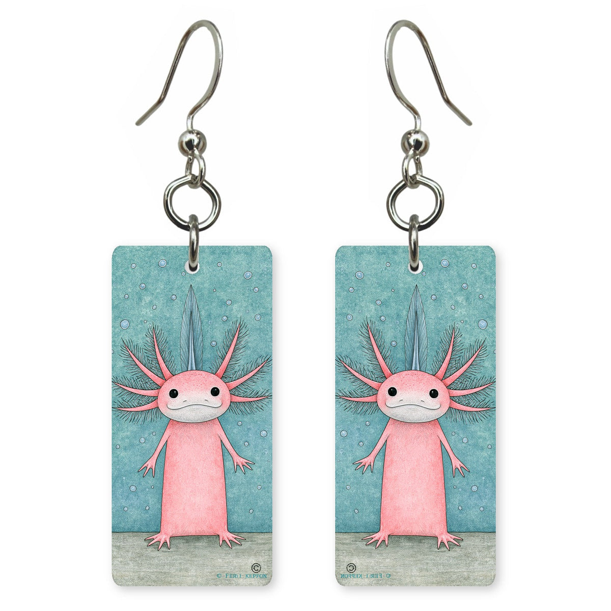 Pink Axolotl Earrings | FW244