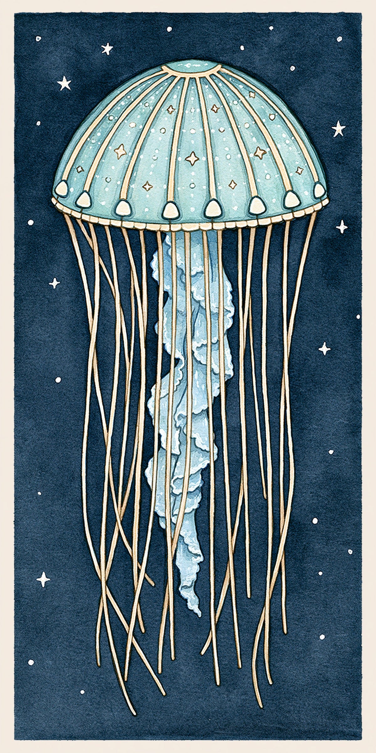 Moon Jellyfish Earrings