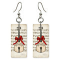 Ribbon Violin Earrings | FW301