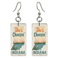 She's Choosing Indiana Earrings | Cornfield Sunset | SC14A