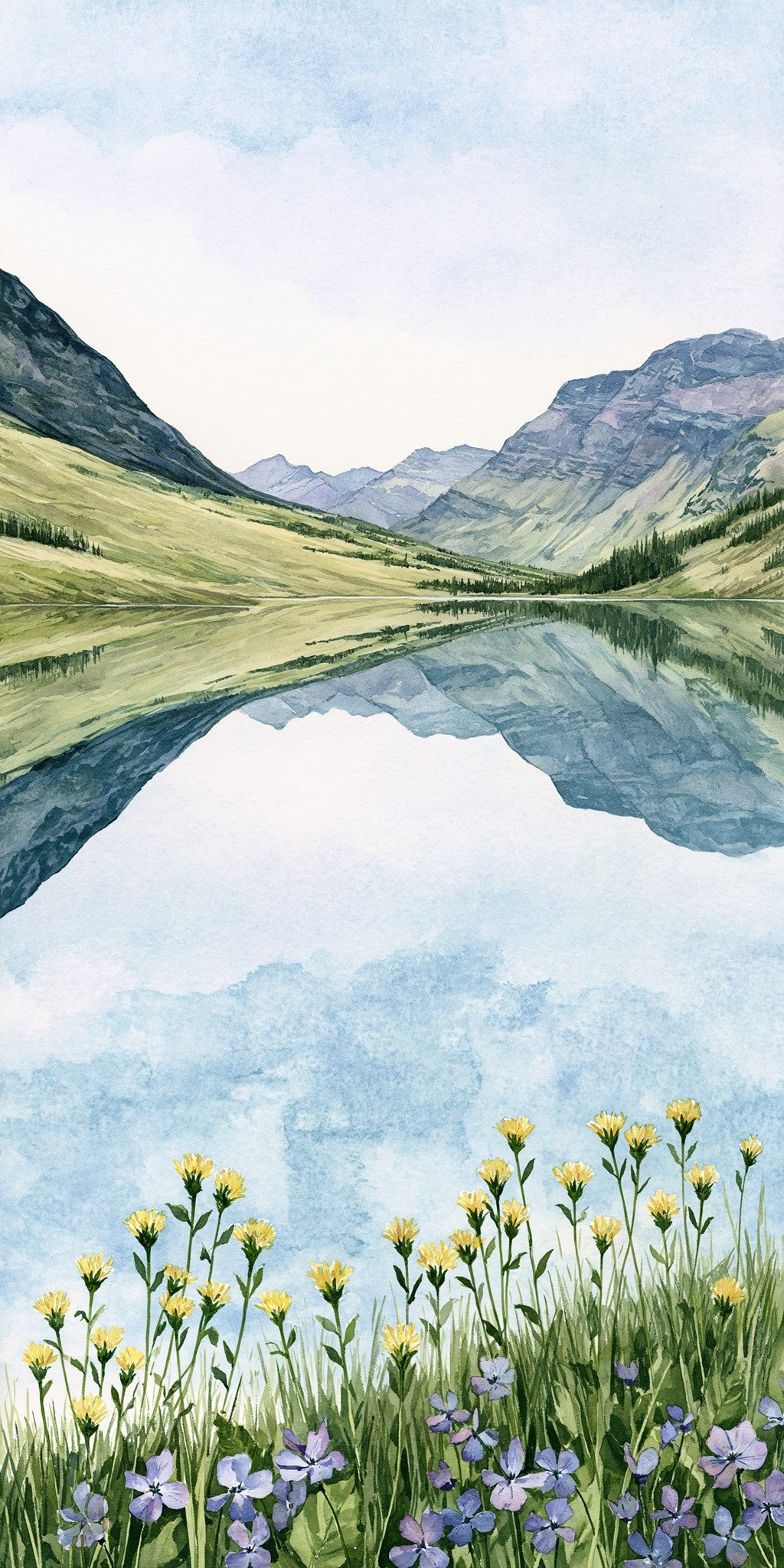 She's Choosing Montana Earrings | Mountain Lake Reflection
