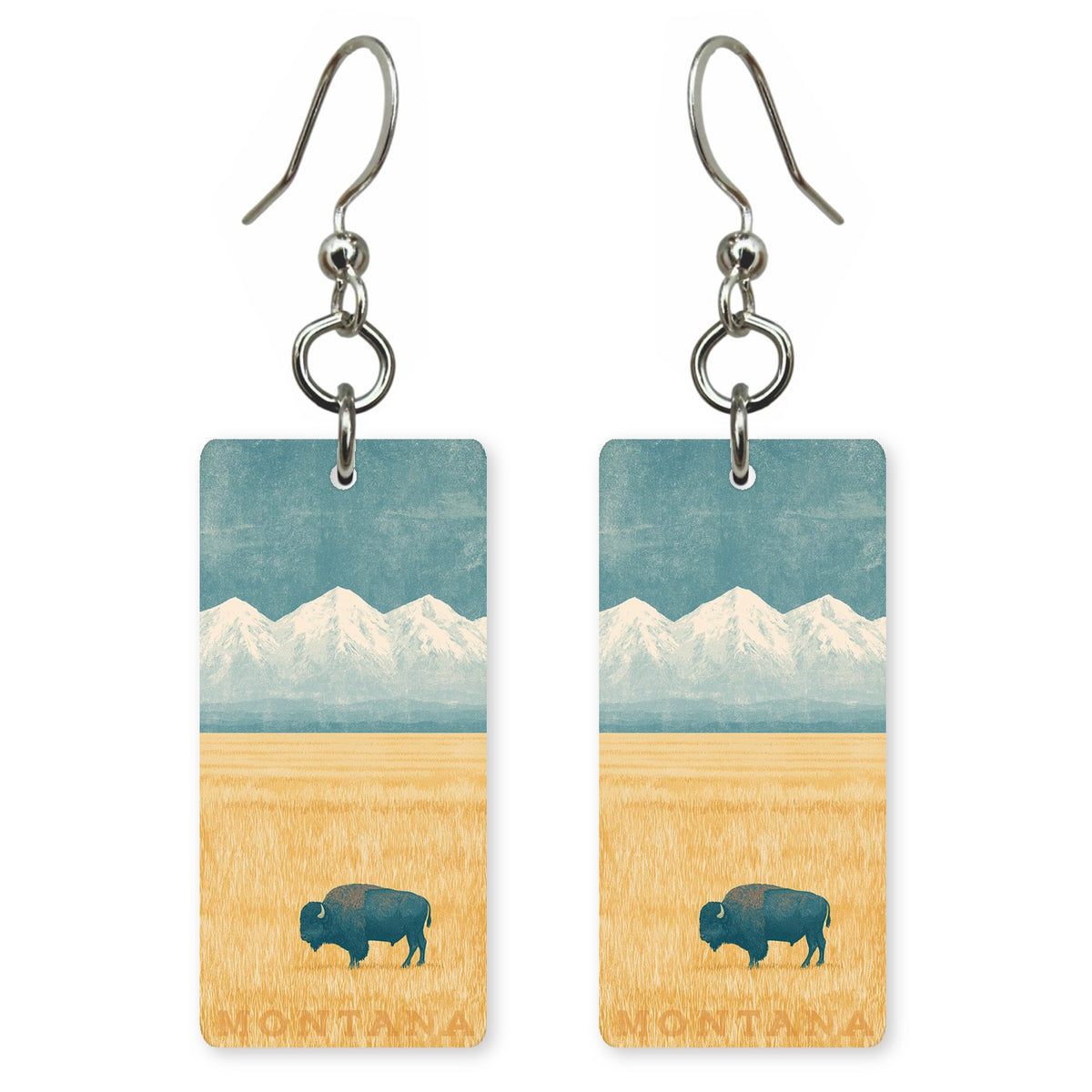 She's Choosing Montana Earrings | Bison Plains | SC26B