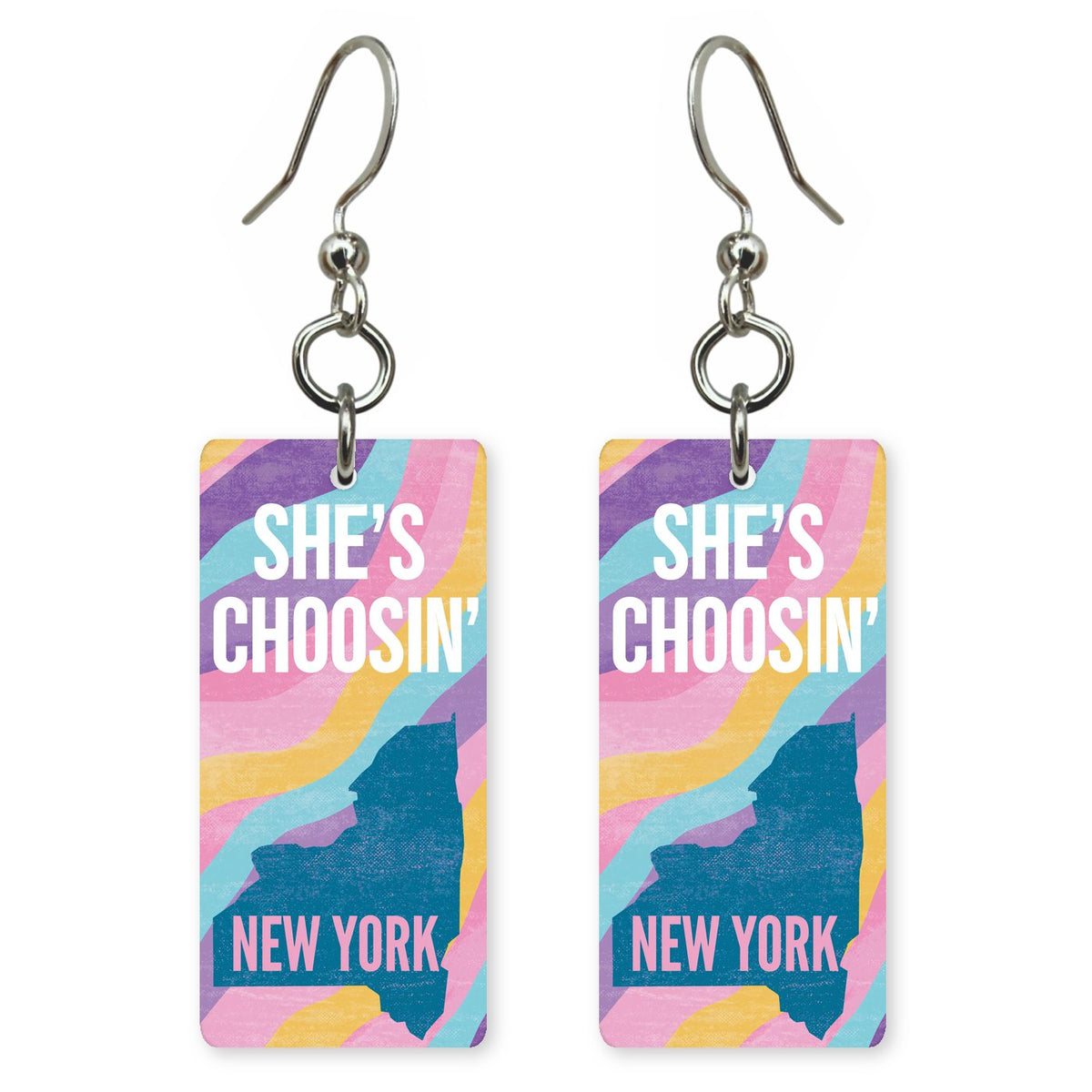 She's Choosing New York Earrings | Groovy Waves | SC32E