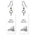 She's Choosing New York Earrings | Pencil Skyline | SC32F
