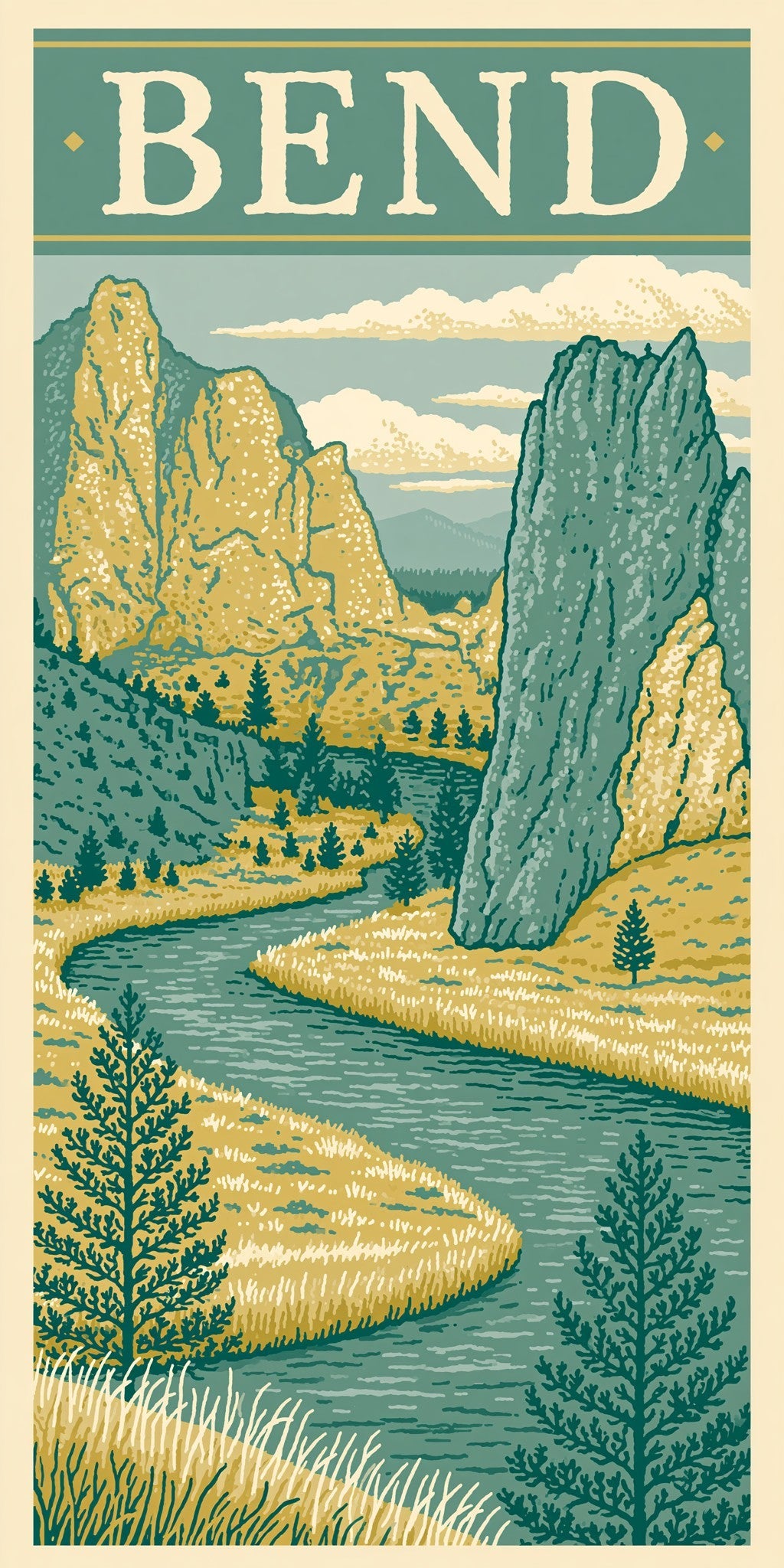 She's Choosing Oregon Earrings | Smith Rock Text Bend