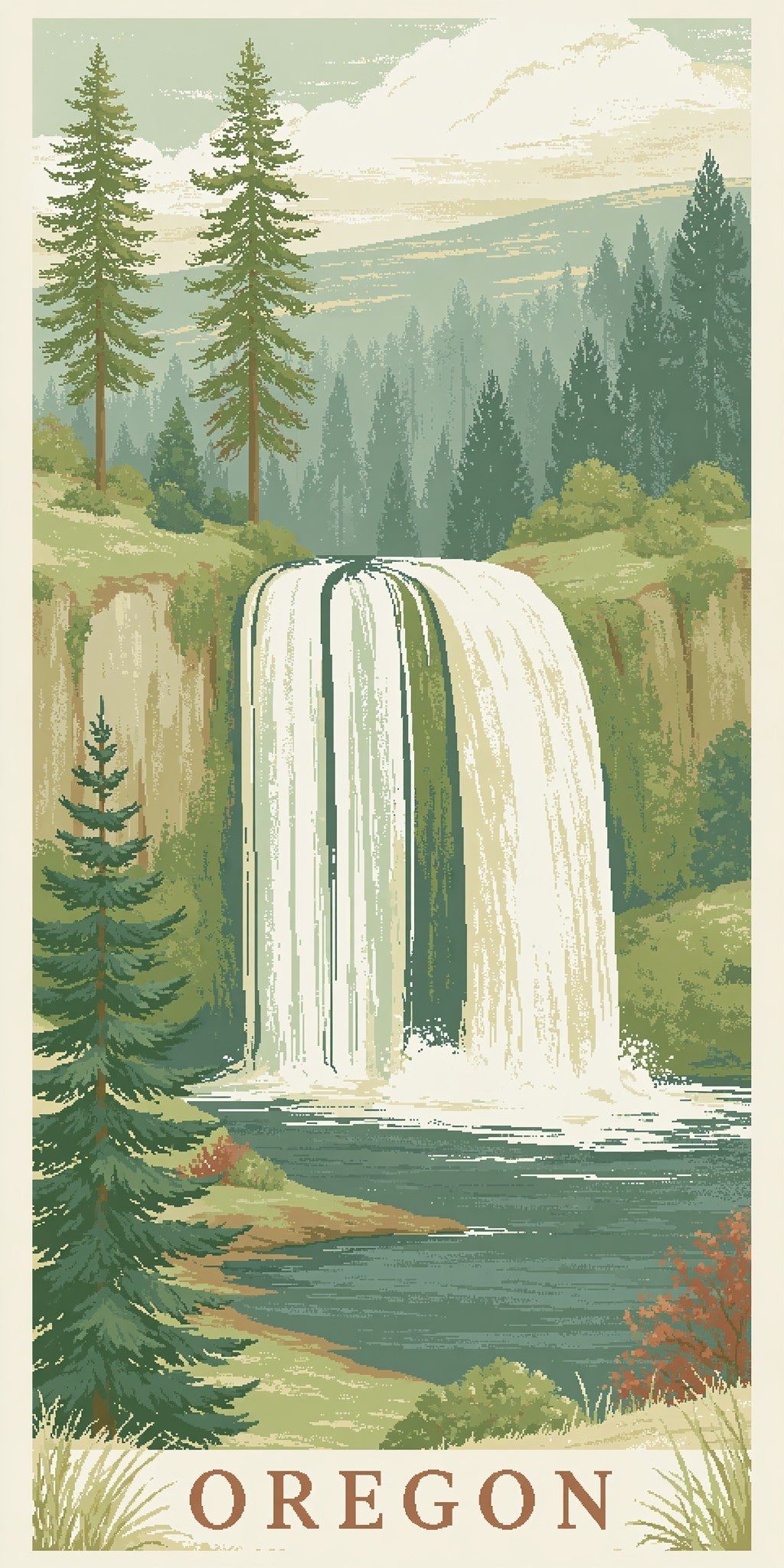 She's Choosing Oregon Earrings | South Falls Text Oregon