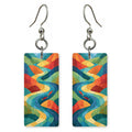 She's Choosing Oregon Earrings | Columbia Flowing Liquid Light | SC37B19
