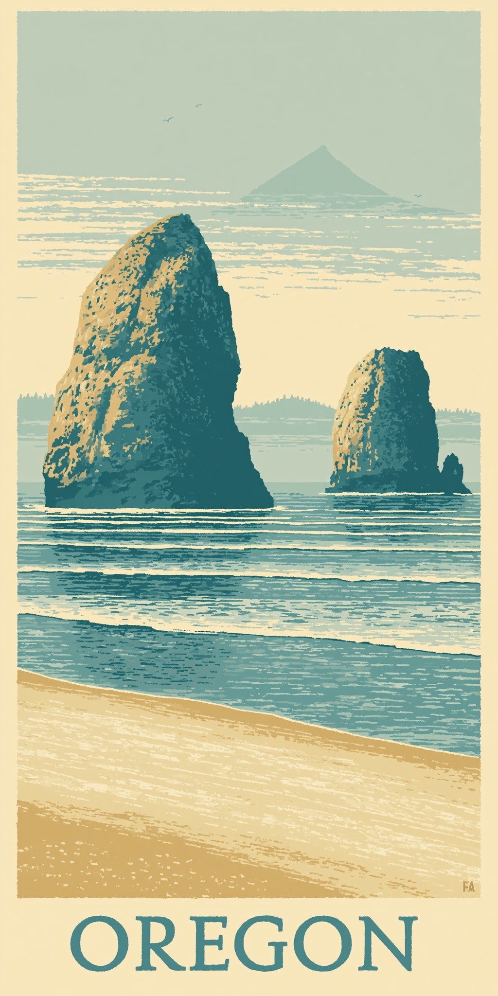 She's Choosing Oregon Earrings | Haystack Rock Text Oregon