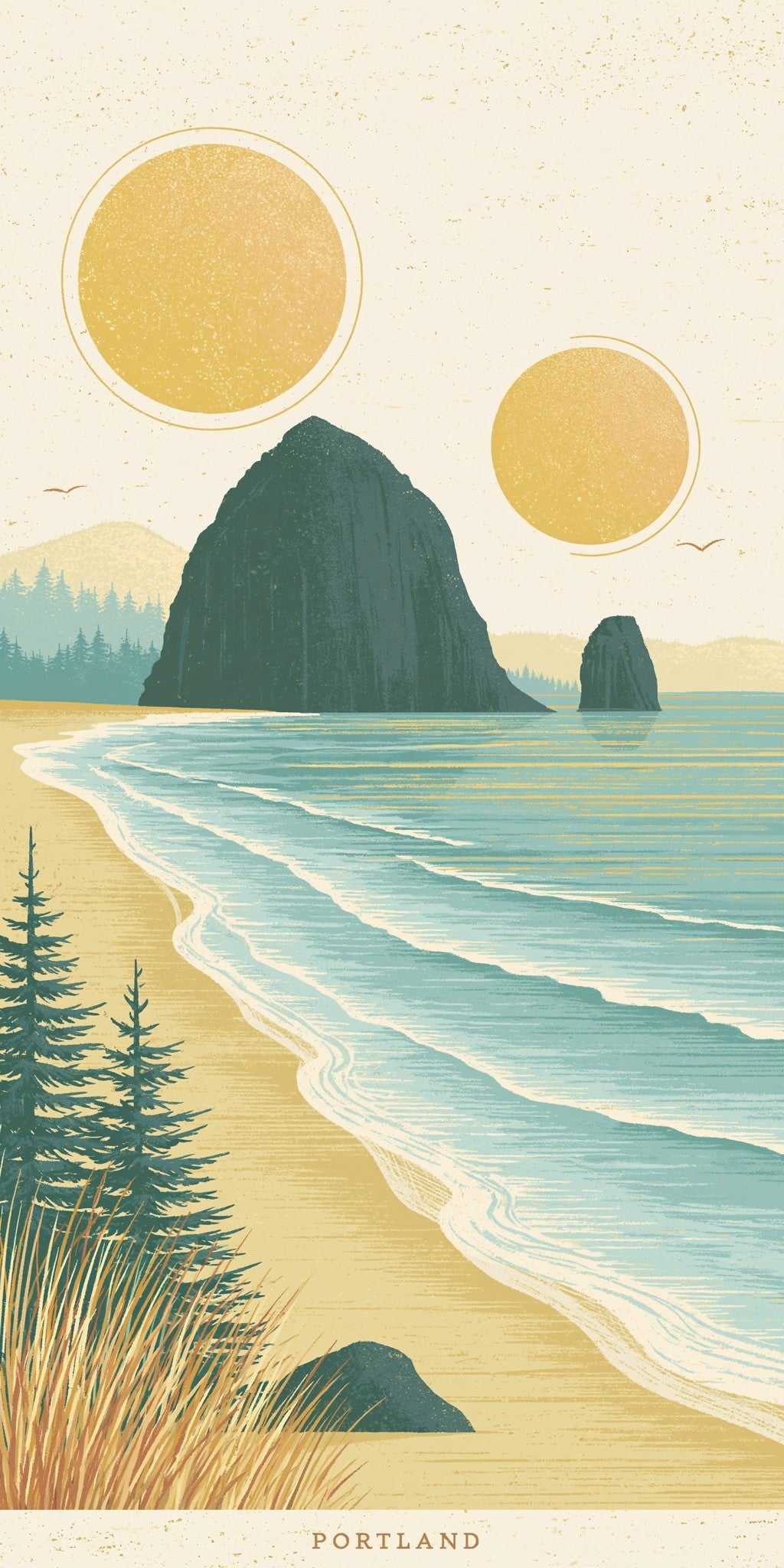 She's Choosing Oregon Earrings | Haystack Rock Text Portland