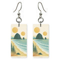 She's Choosing Oregon Earrings | Haystack Rock Text Portland | SC37B7