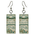 She's Choosing Oregon Earrings | Folk Forest Poster | SC37B