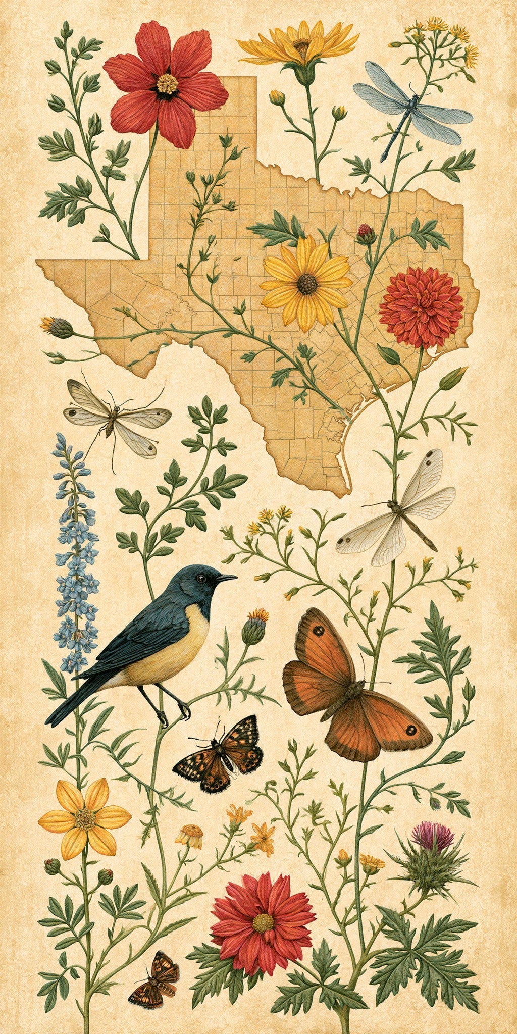 She's Choosing Texas Earrings | Texas Nature Art II
