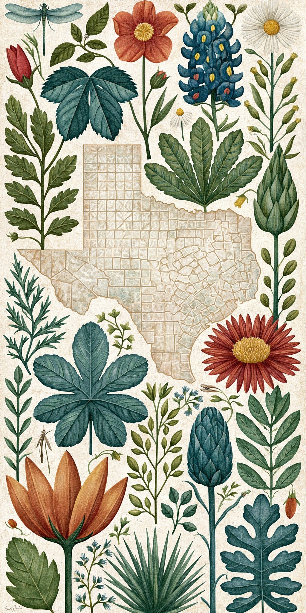 She's Choosing Texas Earrings | Texas Nature Art III