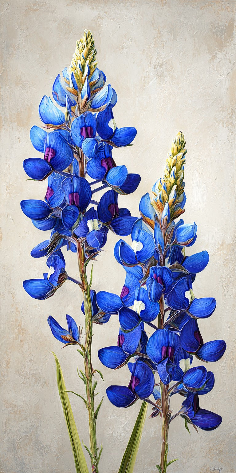 She's Choosing Texas Earrings | Hyper Realistic Bluebonnets Texas