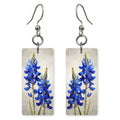 She's Choosing Texas Earrings | Hyper Realistic Bluebonnets Texas | SC43B19