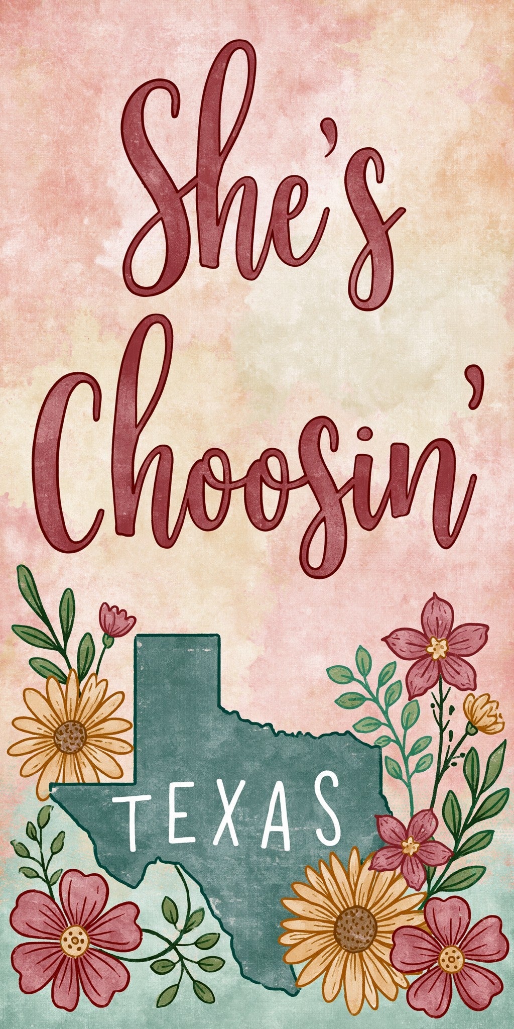 She's Choosing Texas Earrings | Script Logo II