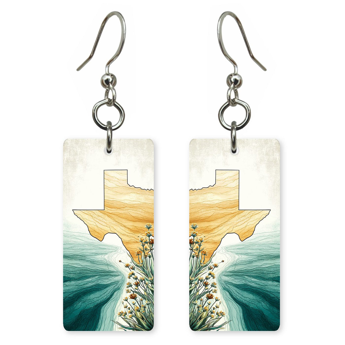 She's Choosing Texas Earrings | Texas Art | SC43B2
