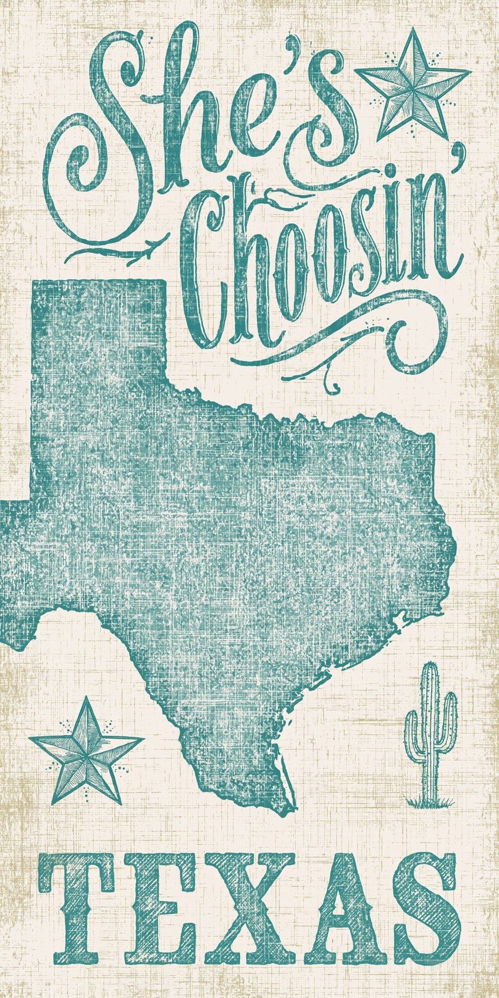 She's Choosing Texas Earrings | Teal Star