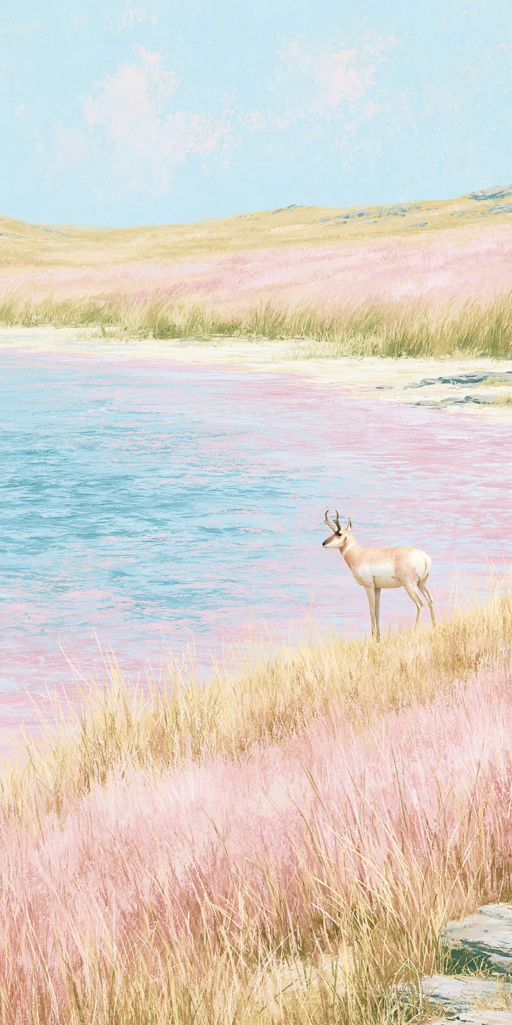 She's Choosing Utah Earrings | Pronghorn Ridgeline Above Pink-tinted