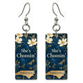 She's Choosing Virginia Earrings | Navy Dogwood | SC46D