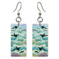 She's Choosing Washington Earrings | Orcas Swimming Through Sky II | SC47B20