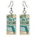 She's Choosing Florida Earrings | Tropical Plank | SC9F